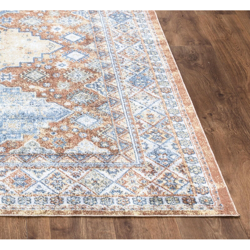 Ariagna Abstract Indoor / Outdoor Area Rug, Rectangle 60 x 110cm