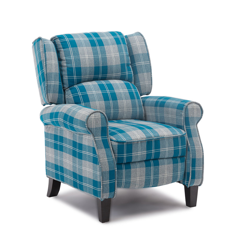 Lynnwood 80cm Wide Wing Chair Recliner, Blue