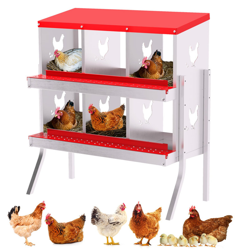 Boîte à œufs, 26.57" H x 32.09" W x 16.93" D", Red