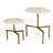 Genuine Marble Pedestal End Table