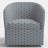 Pembroke Swivel Chair In Delphine Slate-121672264