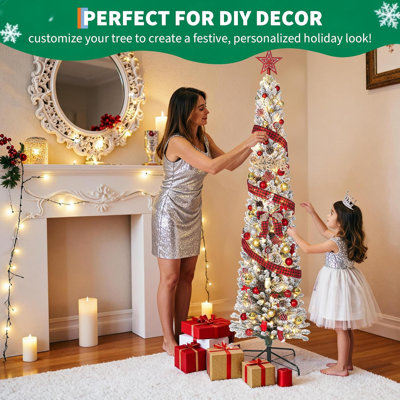 1.38' H Lighted Artificial Christmas Tree