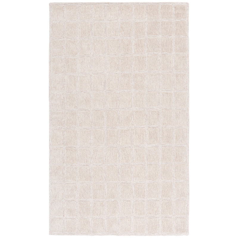 Tapis de couleur unie en coton tissé à la main Genres, Rectangle 4pi x 6 pi