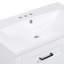 Meuble-lavabo de salle de bain 30 po - Armoire blanche moderne avec tiroirs de rangement en céramique et tablette-1066265372