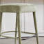 Tabouret de bar rembourré sans dossier en tissu - siège rembourré avec pieds et repose-pieds robustes, siège peu encombrant pour îlot de cuisine, comptoir de salle à manger et pub, 2 ensembles-1863056329