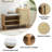 Marangely Velvet Upholstered Bench with Cabinet
