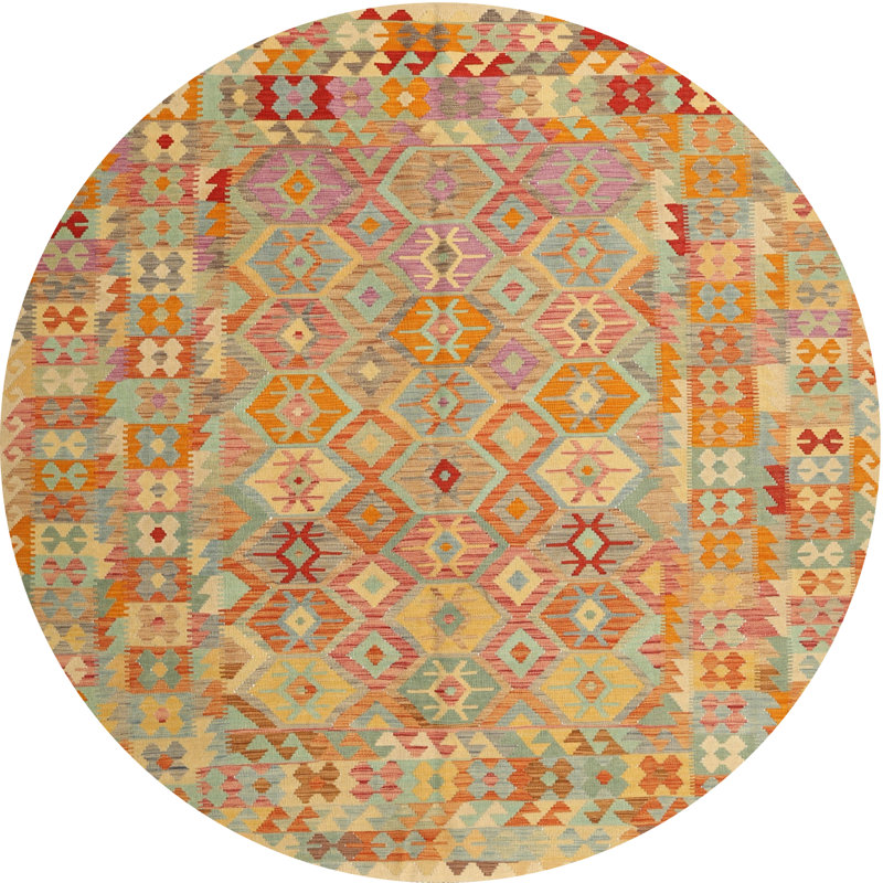 Southwestern Indoor Rug, Round 8'0" x 8'0"
