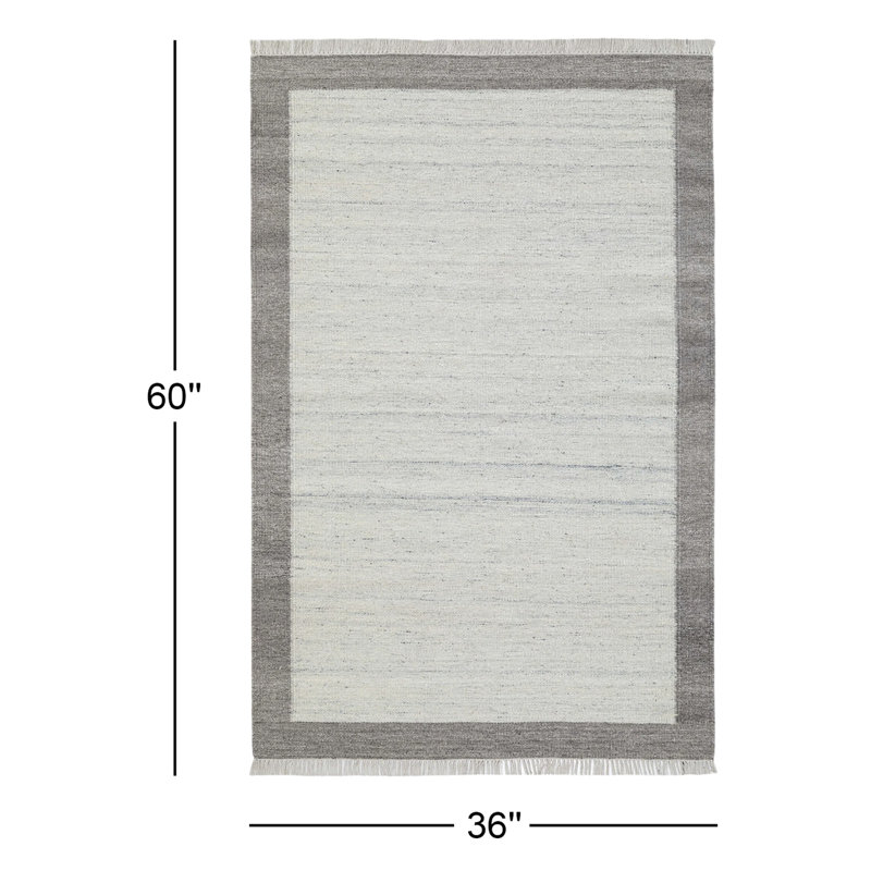 Tapis en laine touffeté à la main Kaylee , Rectangulaire 3 pi x 5 pi