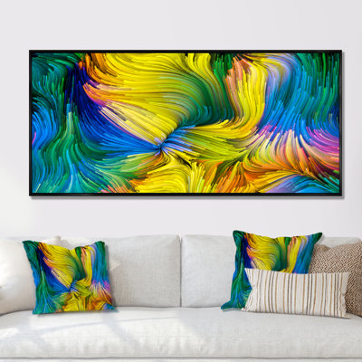 Élégance de la couleur liquide II - peinture sur toile