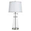 Lampe de table Doris - Graine transparente - Abat-jour blanc-330070718