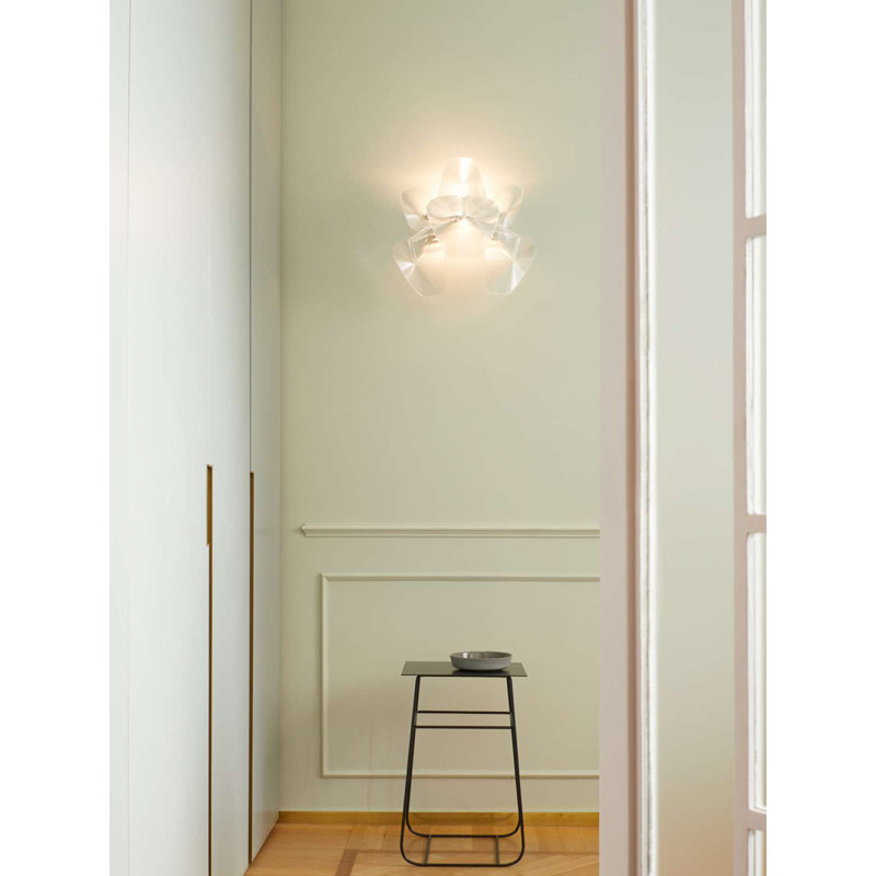 Hope 1 - Light Dimmable Transparent Flush Mounted Sconce by Francisco Gomez Paz and Paolo Rizzatto