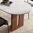 Modern minimalist oval dining table-1111475018