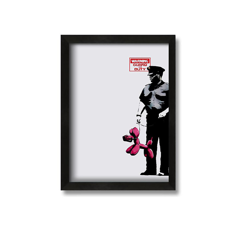 Guard Dog Security - Picture Frame Graphic Art on Canvas, 42cm H x 30cm W x 10cm D