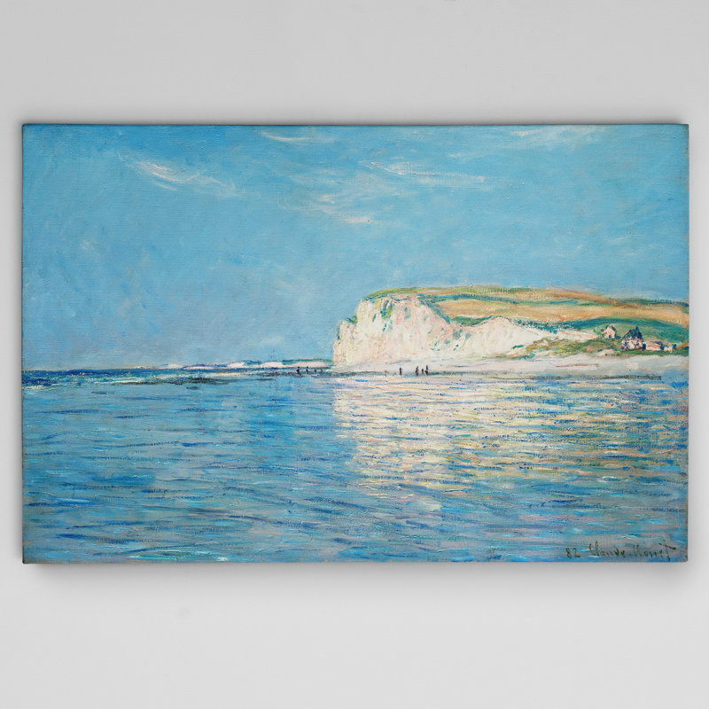 «Low Tide at Pourville» par Claude Monet, reproduction, H 32 po x l 48 po x P 1,5 po, Toile tendue