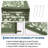 Waterproof Outdoor Rug with Plastic Border - Reversible Deck Mat, UV Resistant, Stain Resistant, Easy to Clean Camping Carpet for Backyard-1344008675-1344008696
