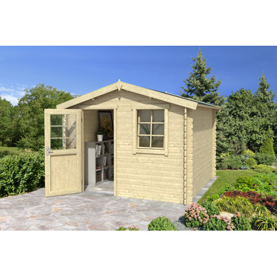 Lasita Nina 175 - 9 x 6 Ft. Apex Roof Summerhouse With Single Glazed Windows (28mm)