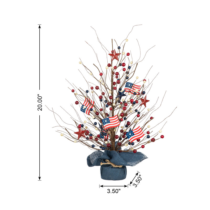 Patriotic/American Berry Table Tree