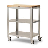 Cucina Culinarte Kitchen Cart with Maple Top