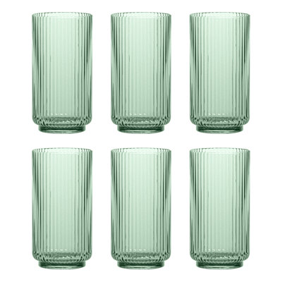 Laya Fluted Acrylic Drinking Glass