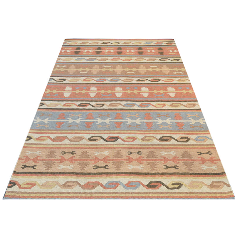 Kilim Wool Hand Woven Area Rug, Rectangle 160 x 230cm