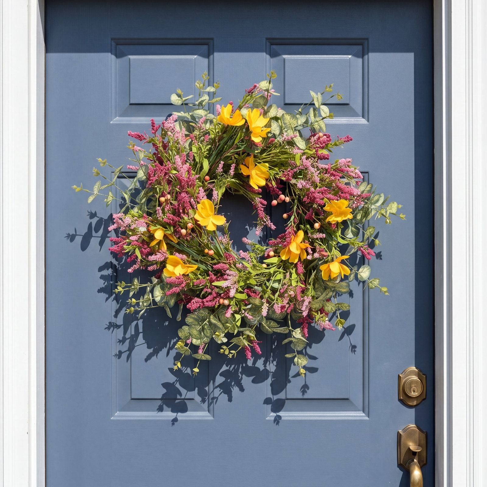 24" Handcrafted Wildflower Everyday Wreath