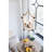 4 - Light Wood Chandelier
