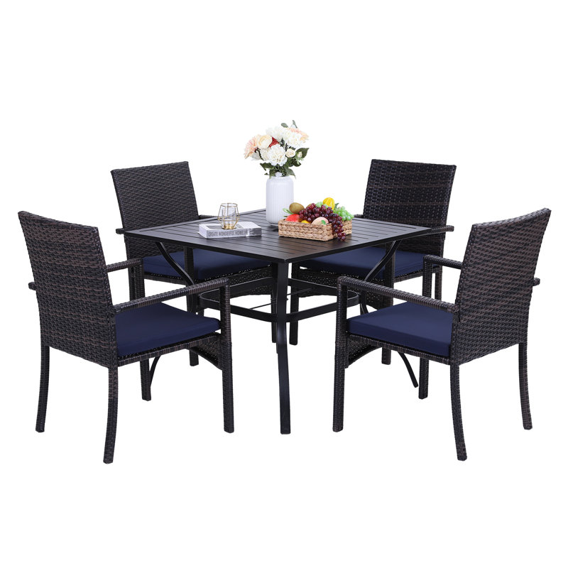 4 - Person Patio Dining Set with Rectangular Table