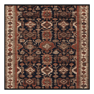 Tapis brun lavable à la machine