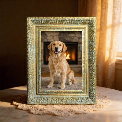 8" x 10" Antique Gold 3 PCS Portrait Picture Frame for Portrait Display