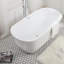Baignoire de trempage autoportante en acrylique 67 po. X 31 po. Chaylynn-136577111