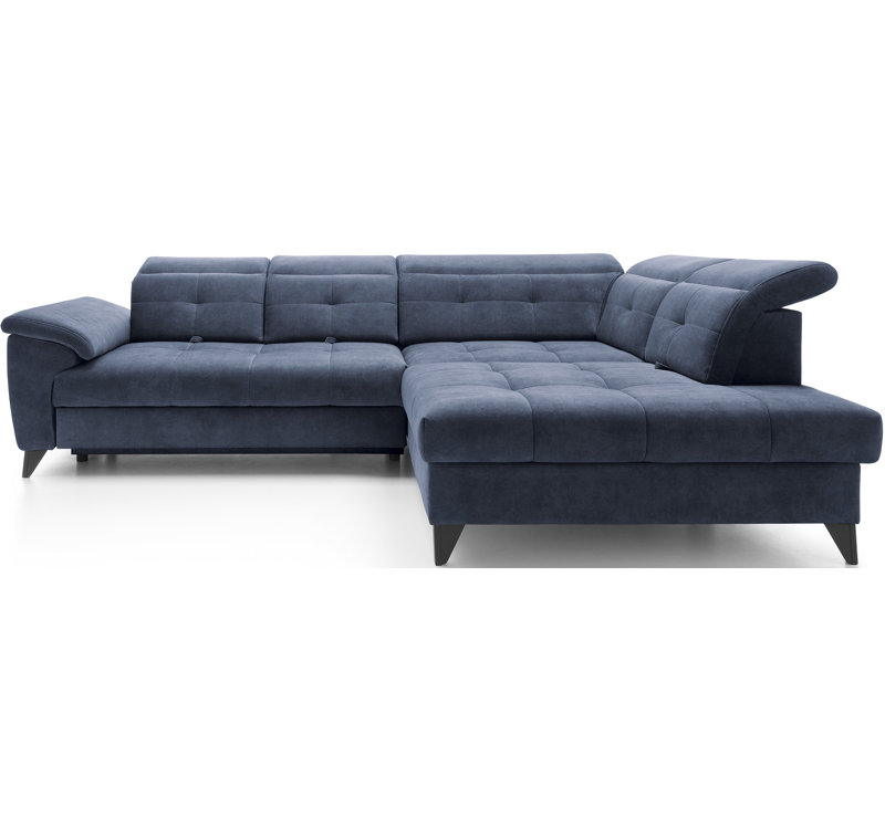 Mukhran 5 Seater Sofa Bed, Right Hand Facing, Navy Blue