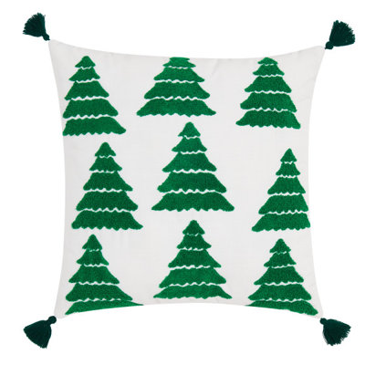  Coussin décoratif arbre d'hiver 18 x 18 Vraiment doux
