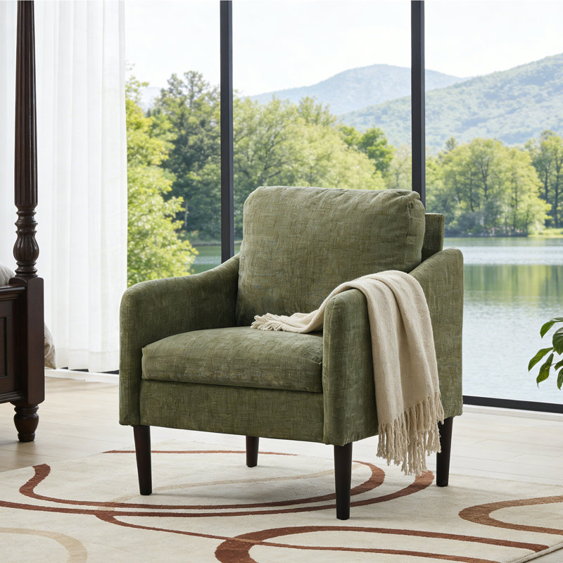  Fauteuil incurvé Cloud-Inspired, Vert