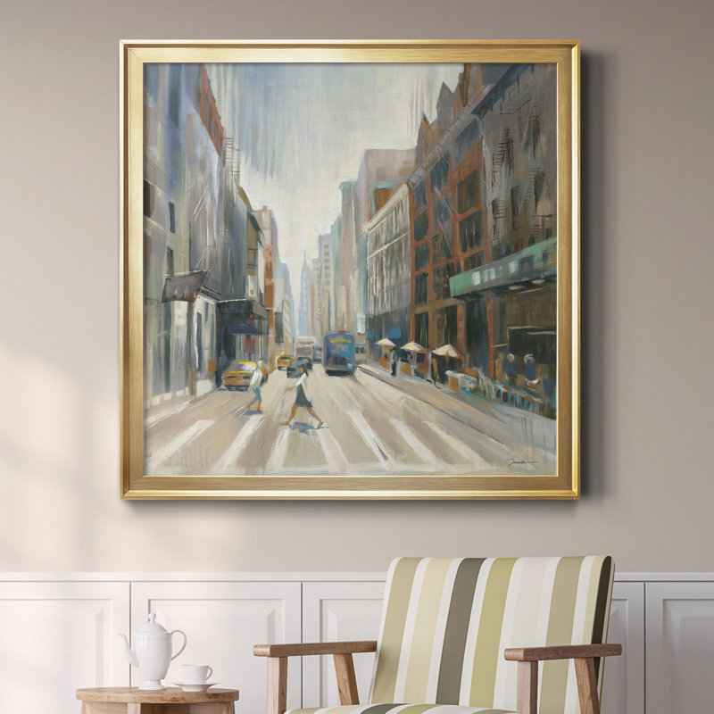 City View - Reproduction d'art sur toile encadrée, H 30,5 po x l 30,5 po x P 1,5 po, Érable