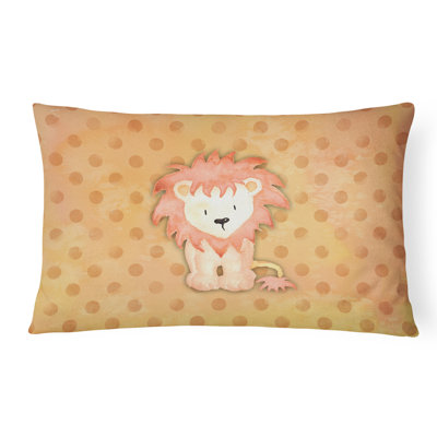 Coussin lombaire en aquarelle lion