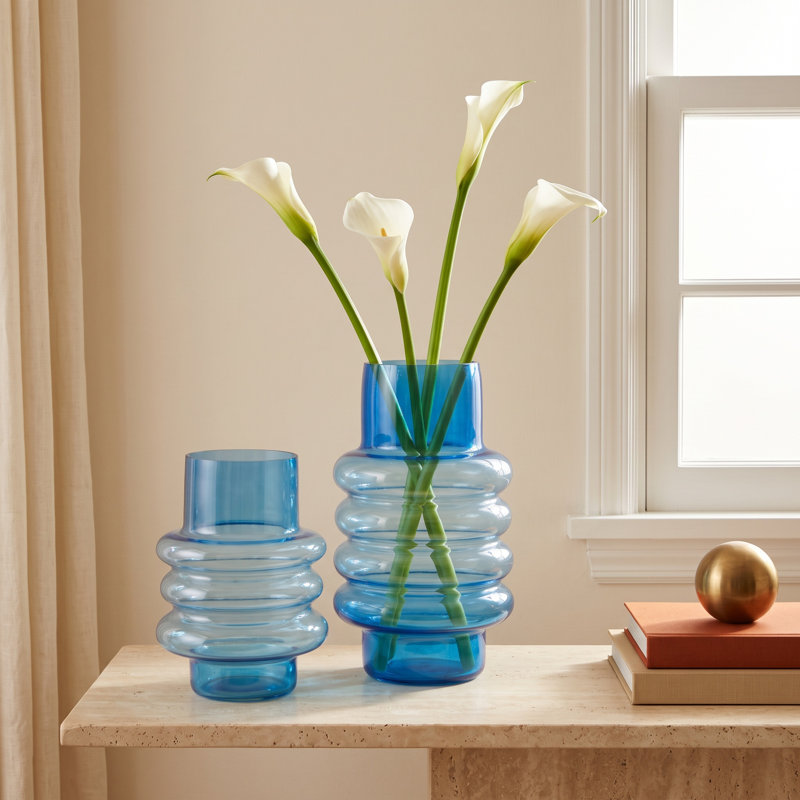 Glass Table Vase - Set of 2
