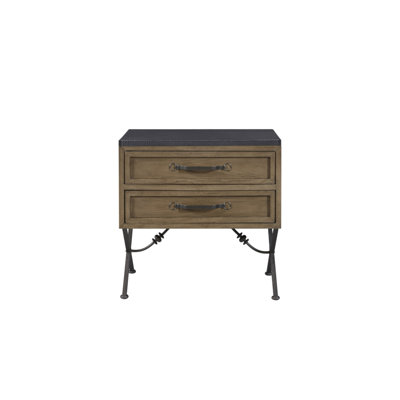 2 Drawer Nightstand - Almond