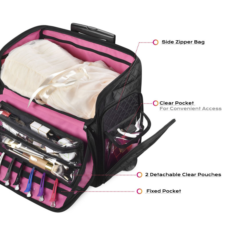 Nasiya Fabric 4 Compartment Makeup Organizer