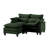 Modular Sectional Sofa, Comfy Cloud Couch Sectional Sofa With Ottoman, Velvet Sofa Sleeper Deep Seat Sofa With Throw Pillows For Living Room-2012998971