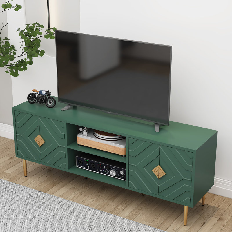 Meuble télé 63 po Leala, 63'', Vert