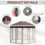 4m x 3.5m Metal Patio Gazebo