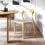 Chaise de salle à manger rembourrée en bois de frêne Rena-109371761