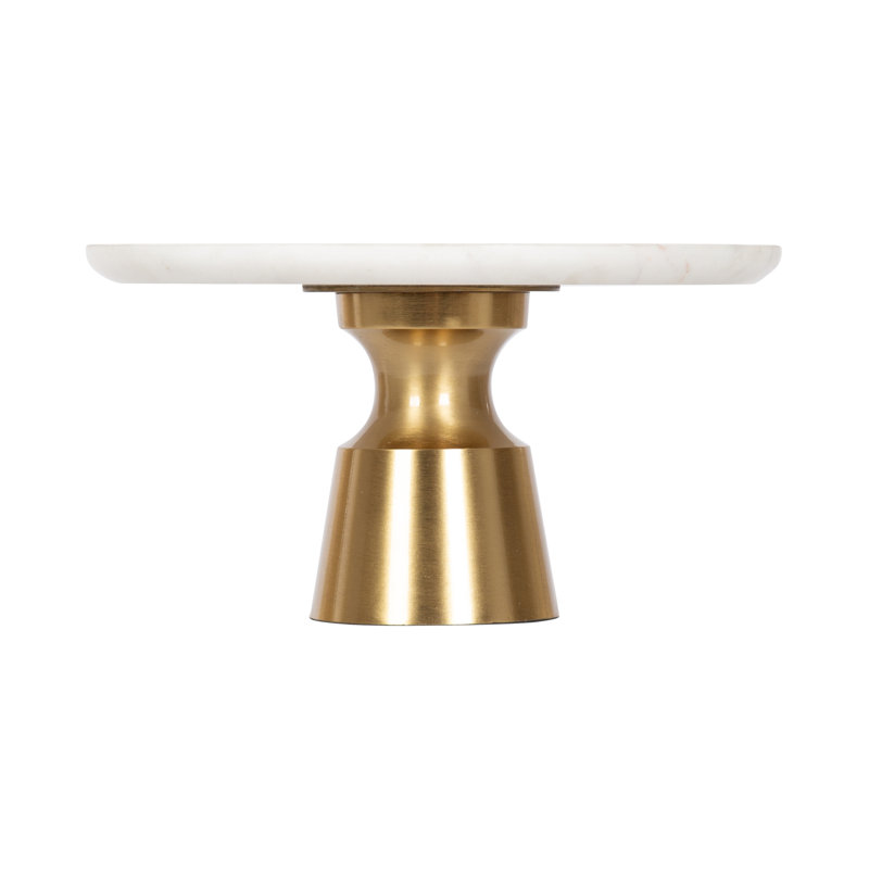 Arnhild Elevated Round Marble Cake Stand