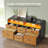  47'' Wide 6 -Drawer Mobile File Cabinet with Power Strip-1182985706