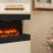 3 Sided Wall Mounted Electric Fireplace, 60" Wall Hanging Fireplace with LED Side Lights, Remote Control, Multicolor Flame, Timer, Log & Crystal, 700W/1500W Floating Fireplace Heater, Black-608281659-608281605