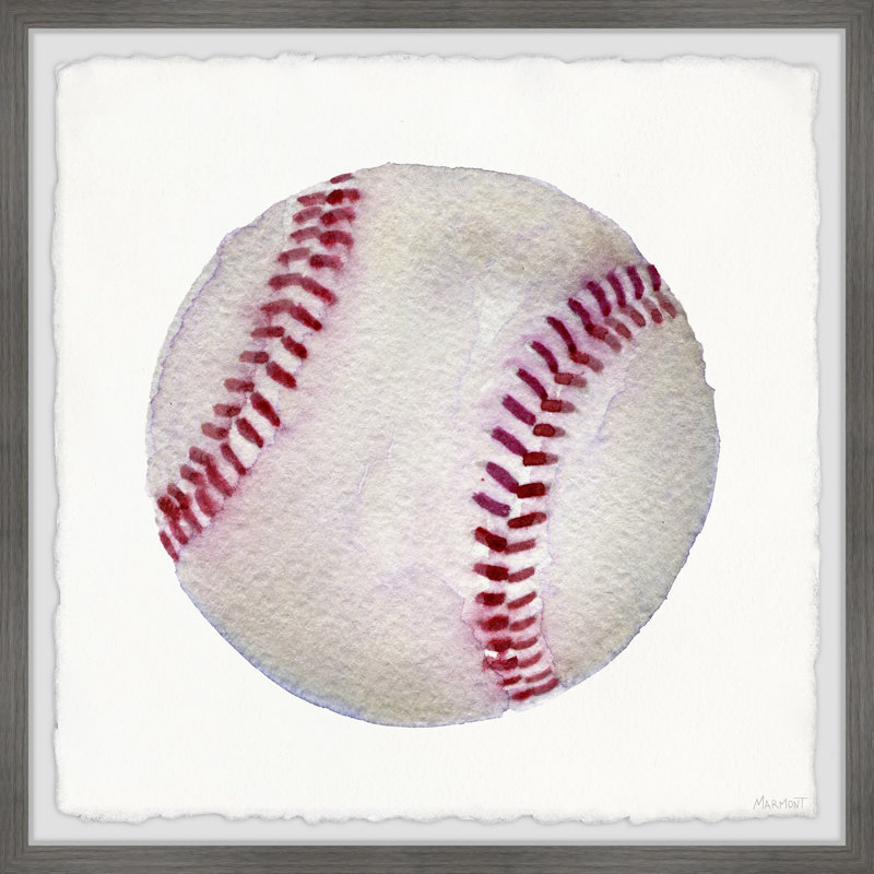 Marxim The Curve Ball Framed Print, 24" H x 24" W x 1.5" D