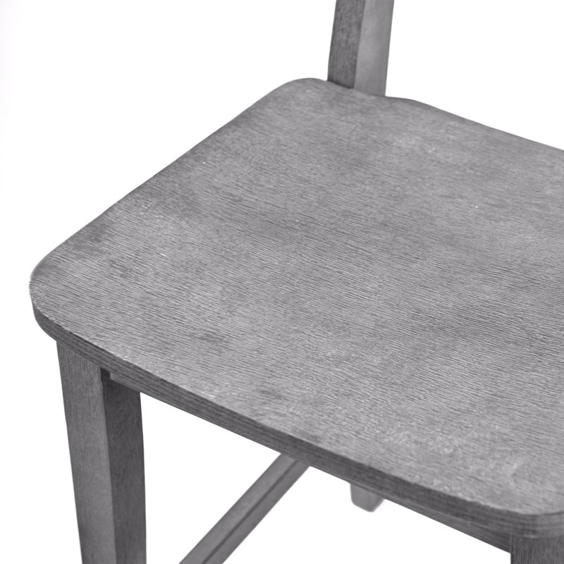 Tabouret de bar et de comptoir Almaguer, Tabouret de comptoir (siège d'une hauteur de 24,7, Gris anthracite