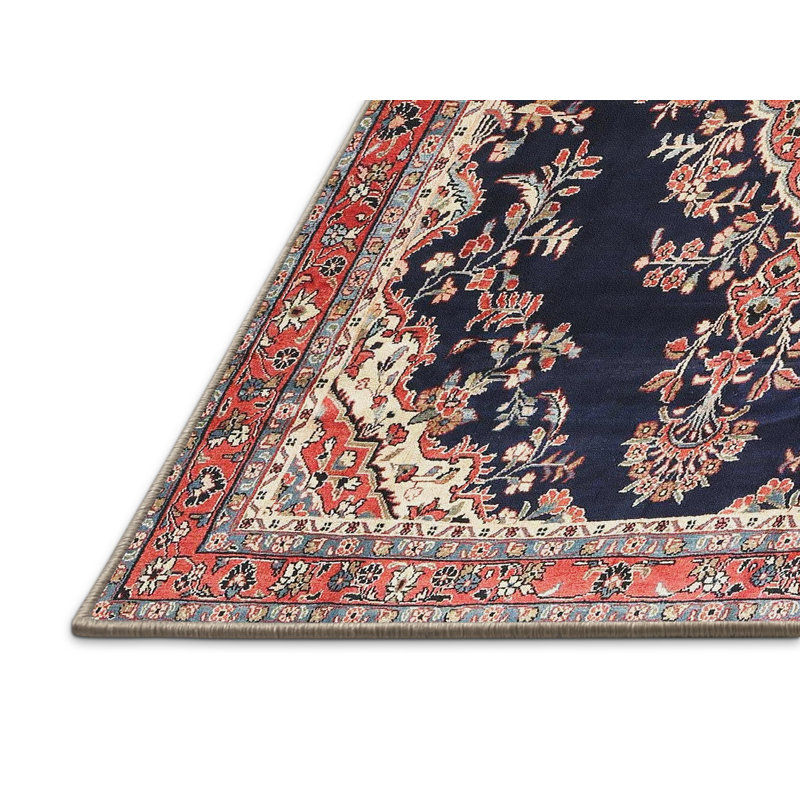 Tapis oriental noir / rouge, Rectangle 8 pi x 12 pi