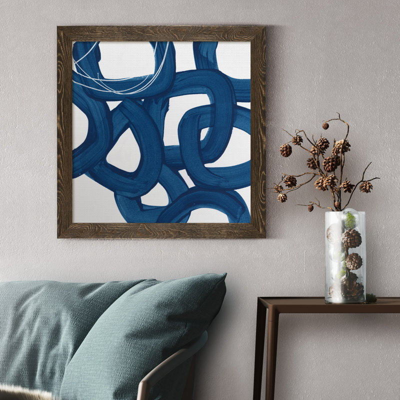 Spool VII-impression sur toile encadrée, H 27,5 po x l 27,5 po x P 1,5 po, Encadré de bois de noyer