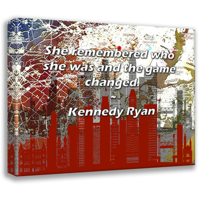 Artsy Quote By Kennedy Ryan Gallery Wrapped Canvas